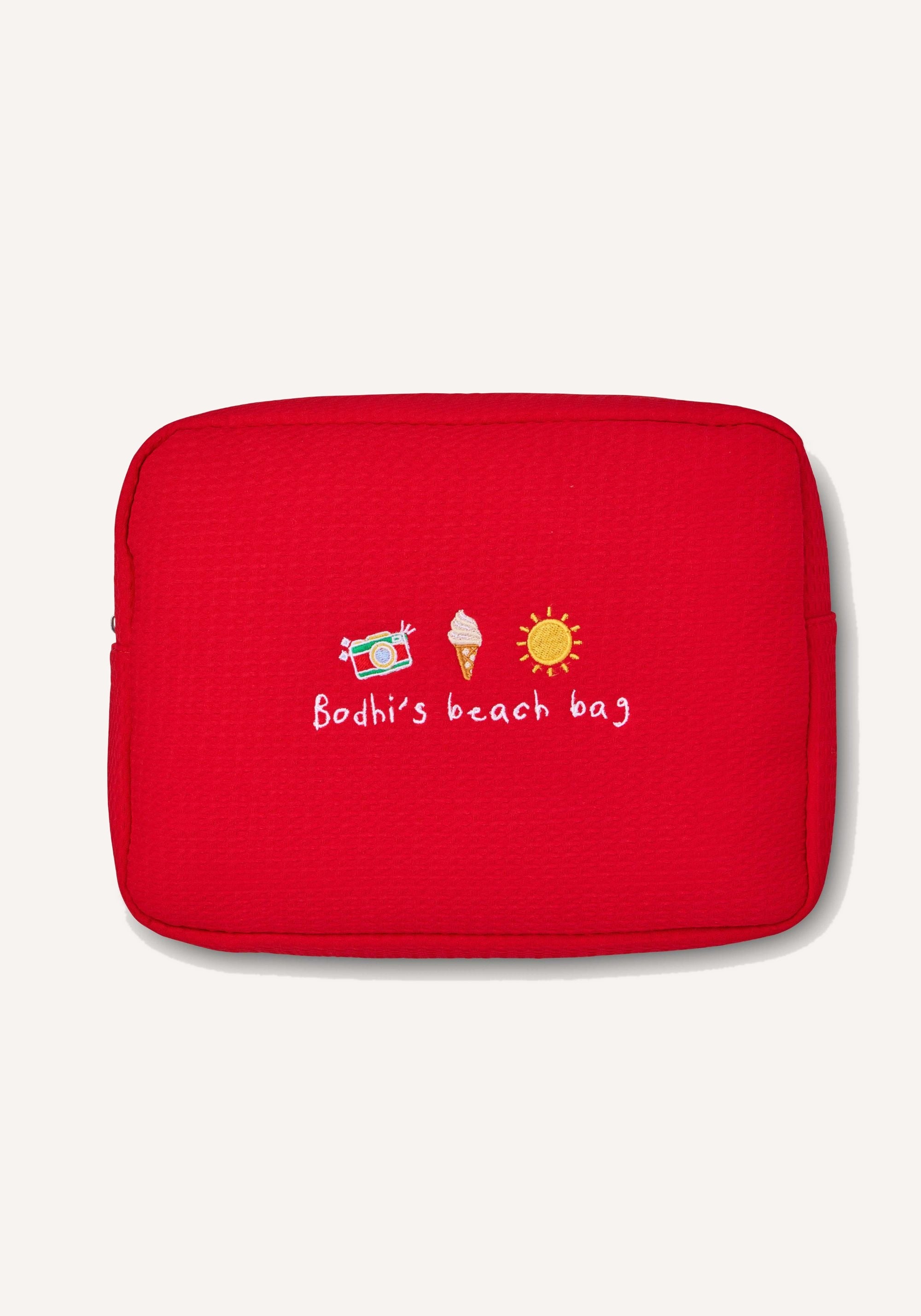 large waffle bag - red