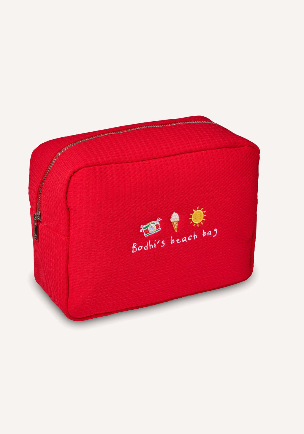 large waffle bag - red