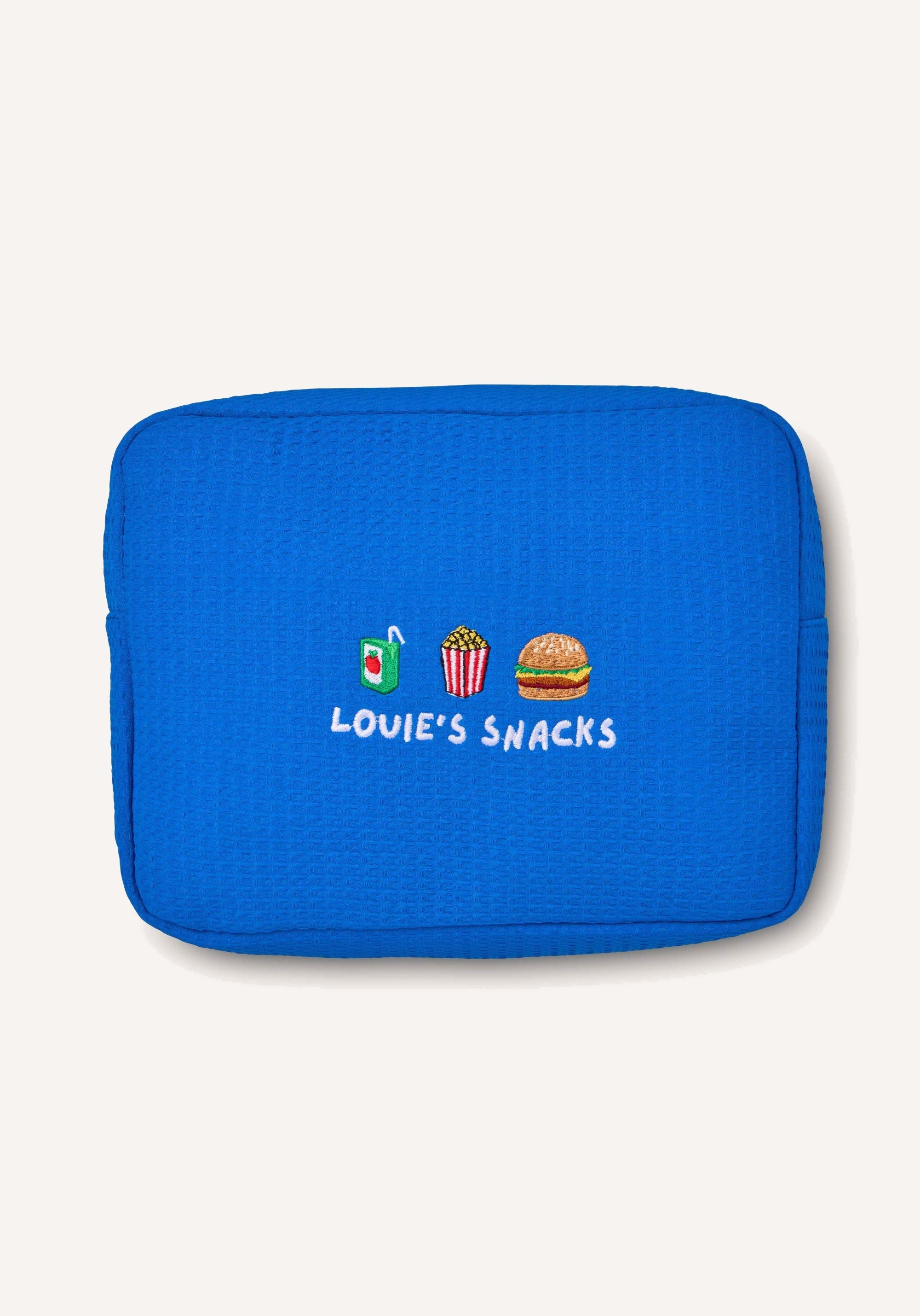 large waffle bag  - cobalt