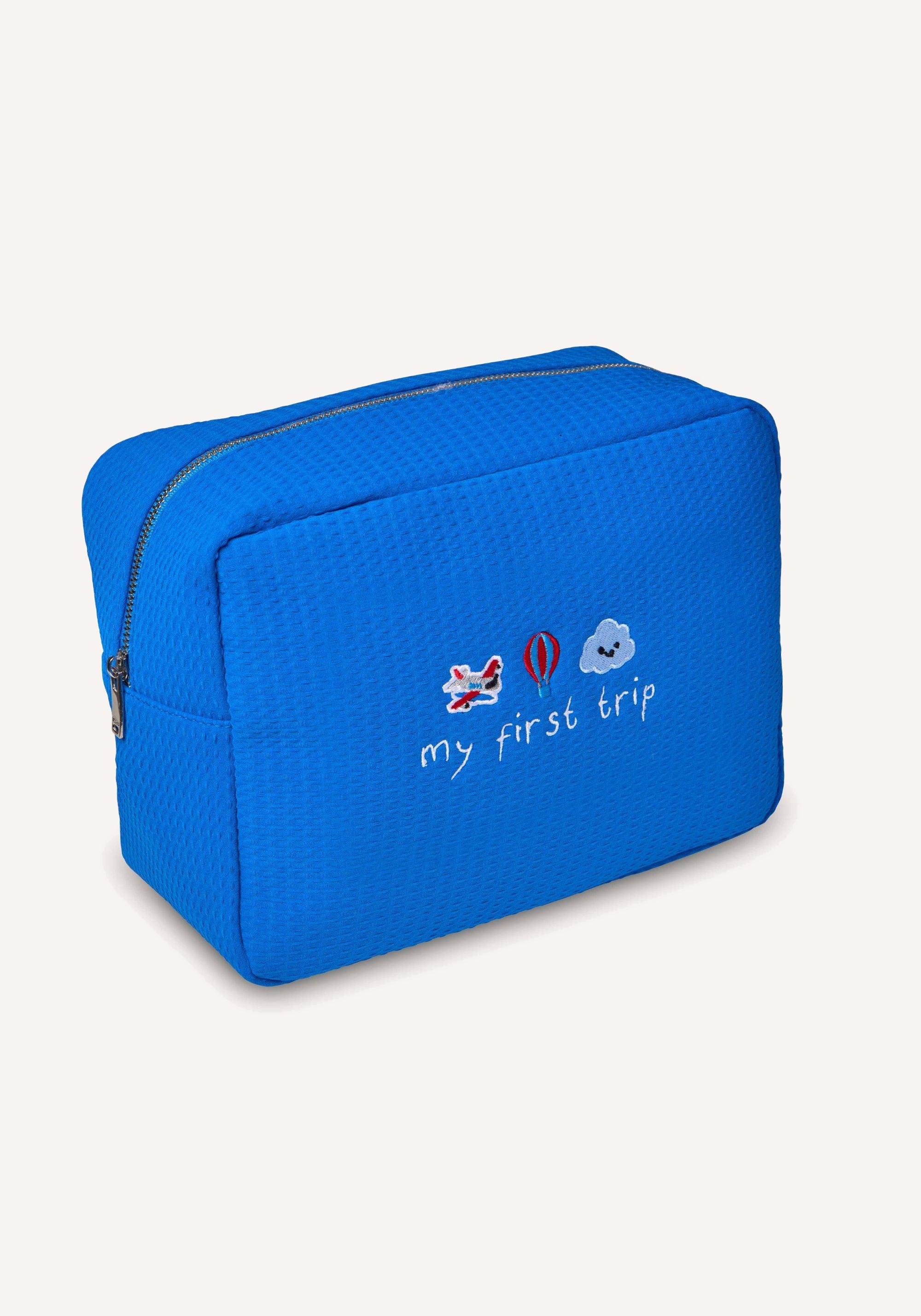 large waffle bag  - cobalt