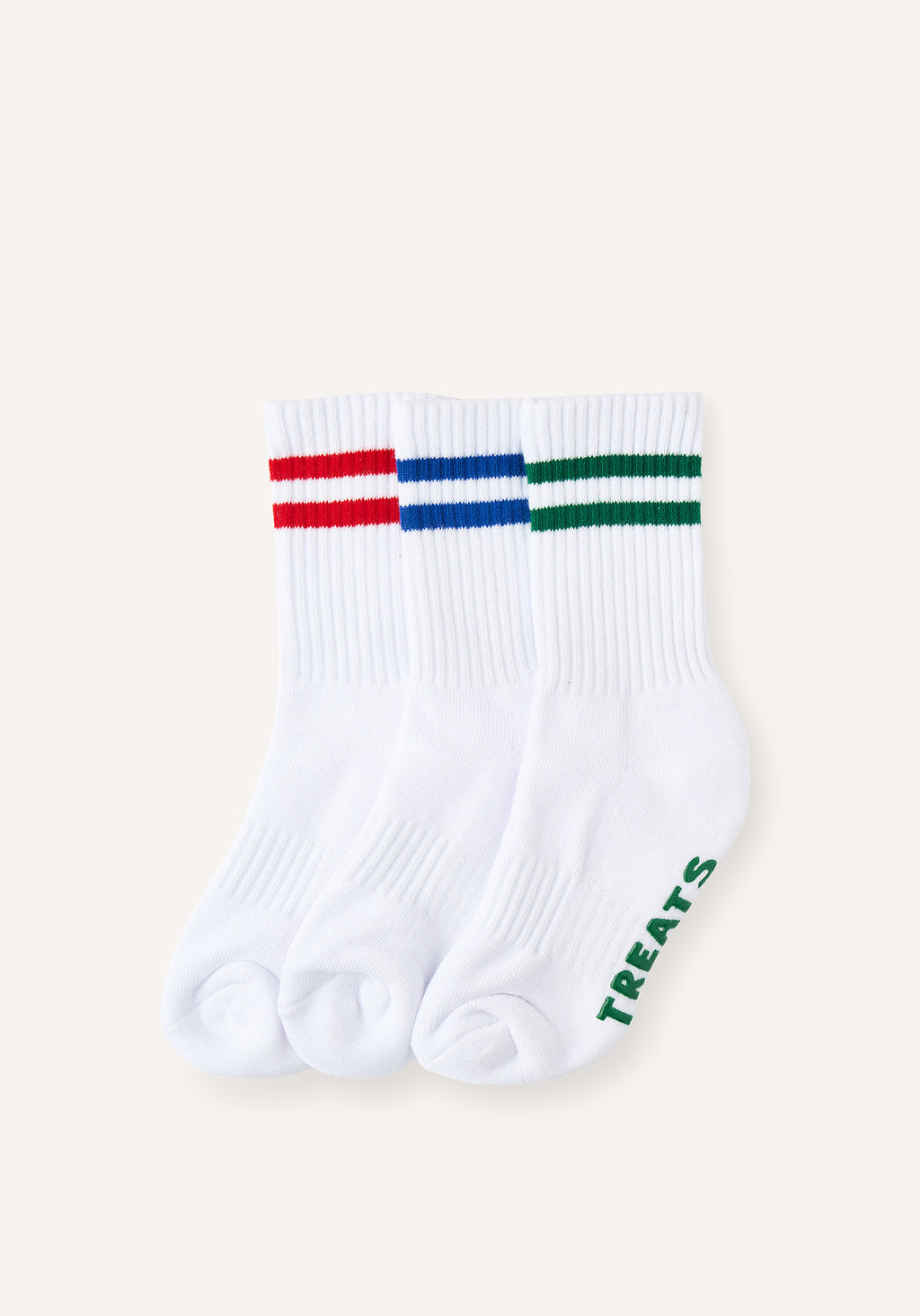 treats racer socks - white