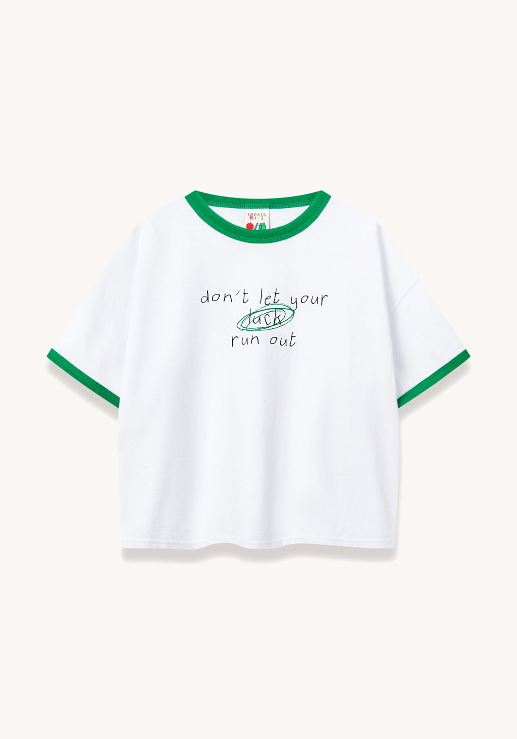 lucky tee - white