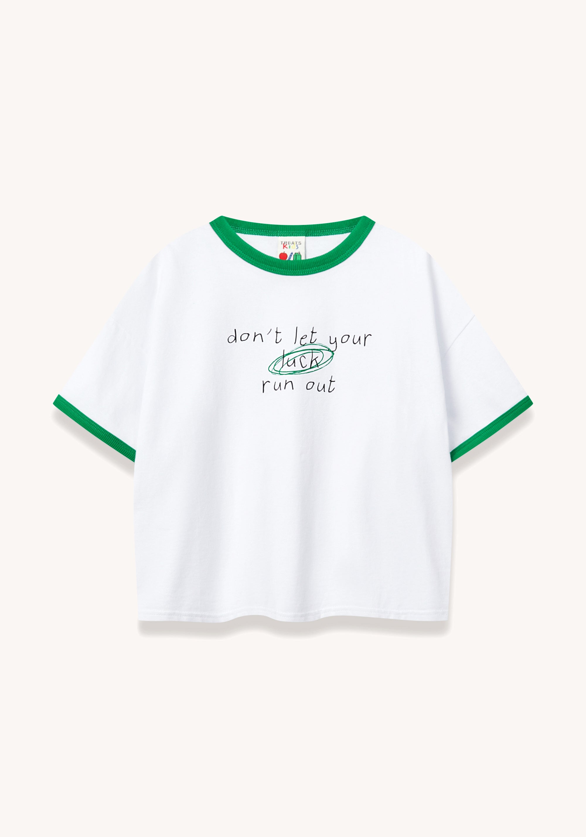 lucky tee - white