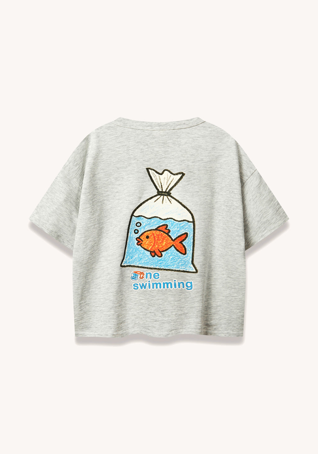gone swimming tee - grey