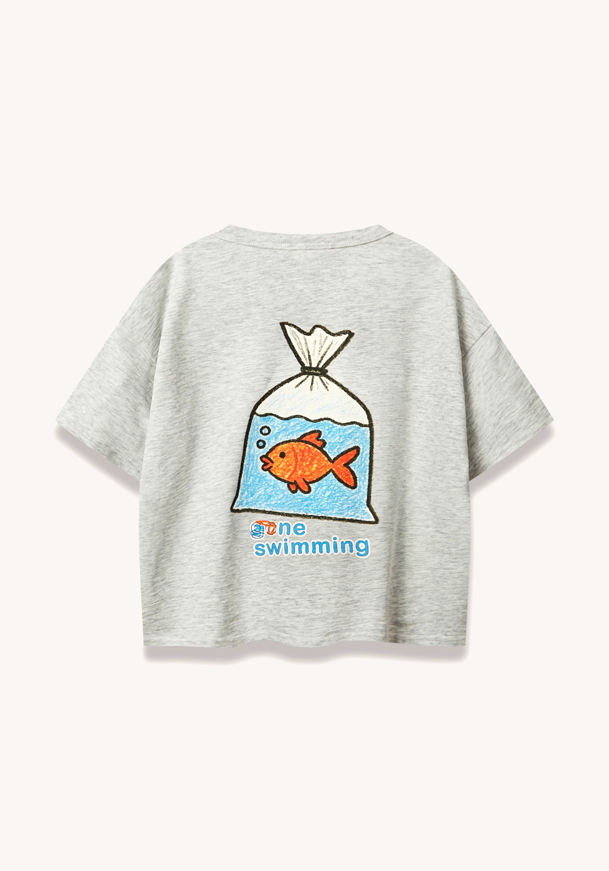 gone swimming tee - grey
