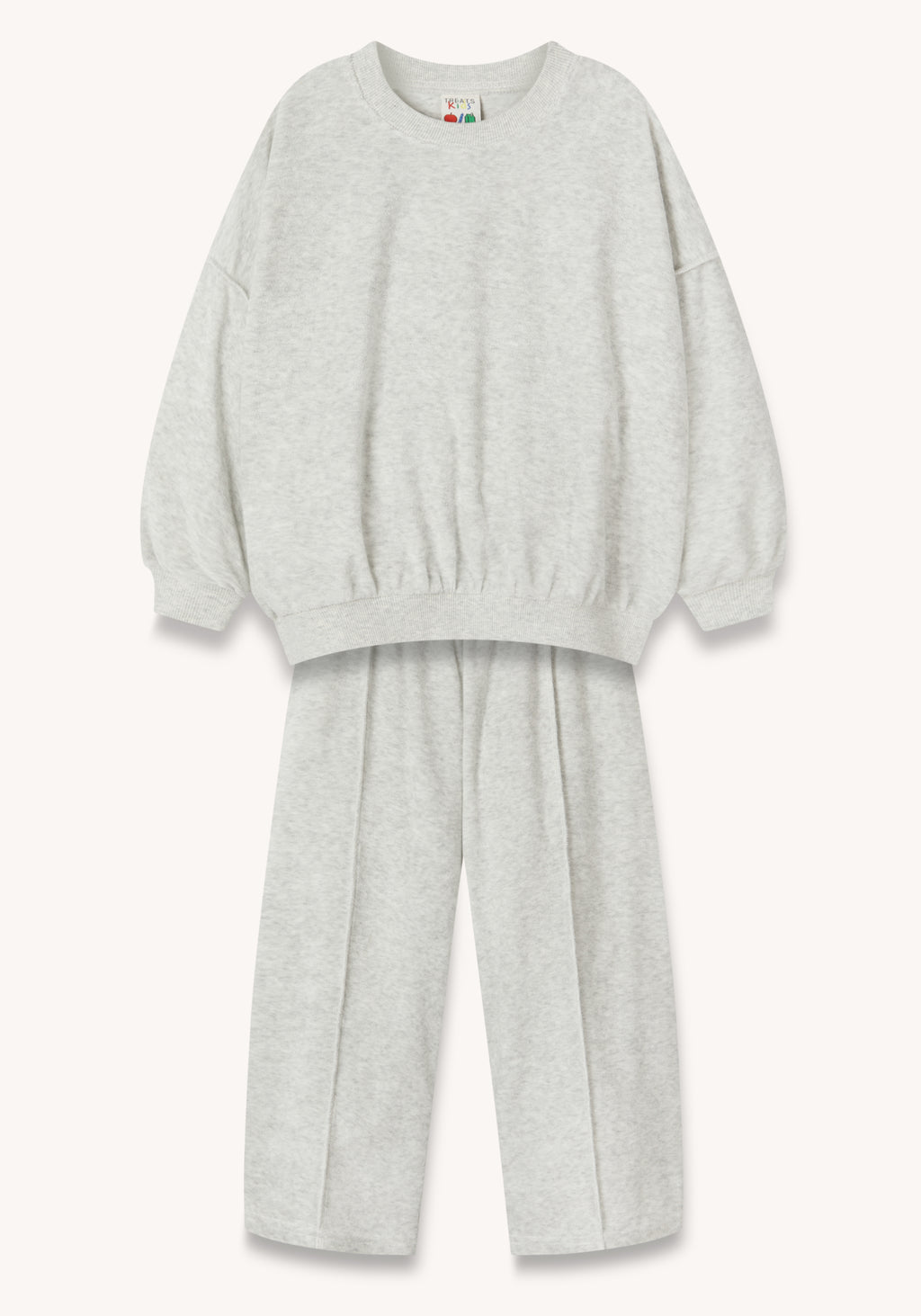 cozy terry towelling set - grey