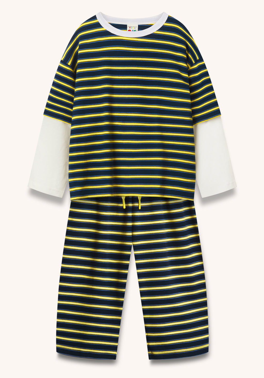 london stripe set  - navy