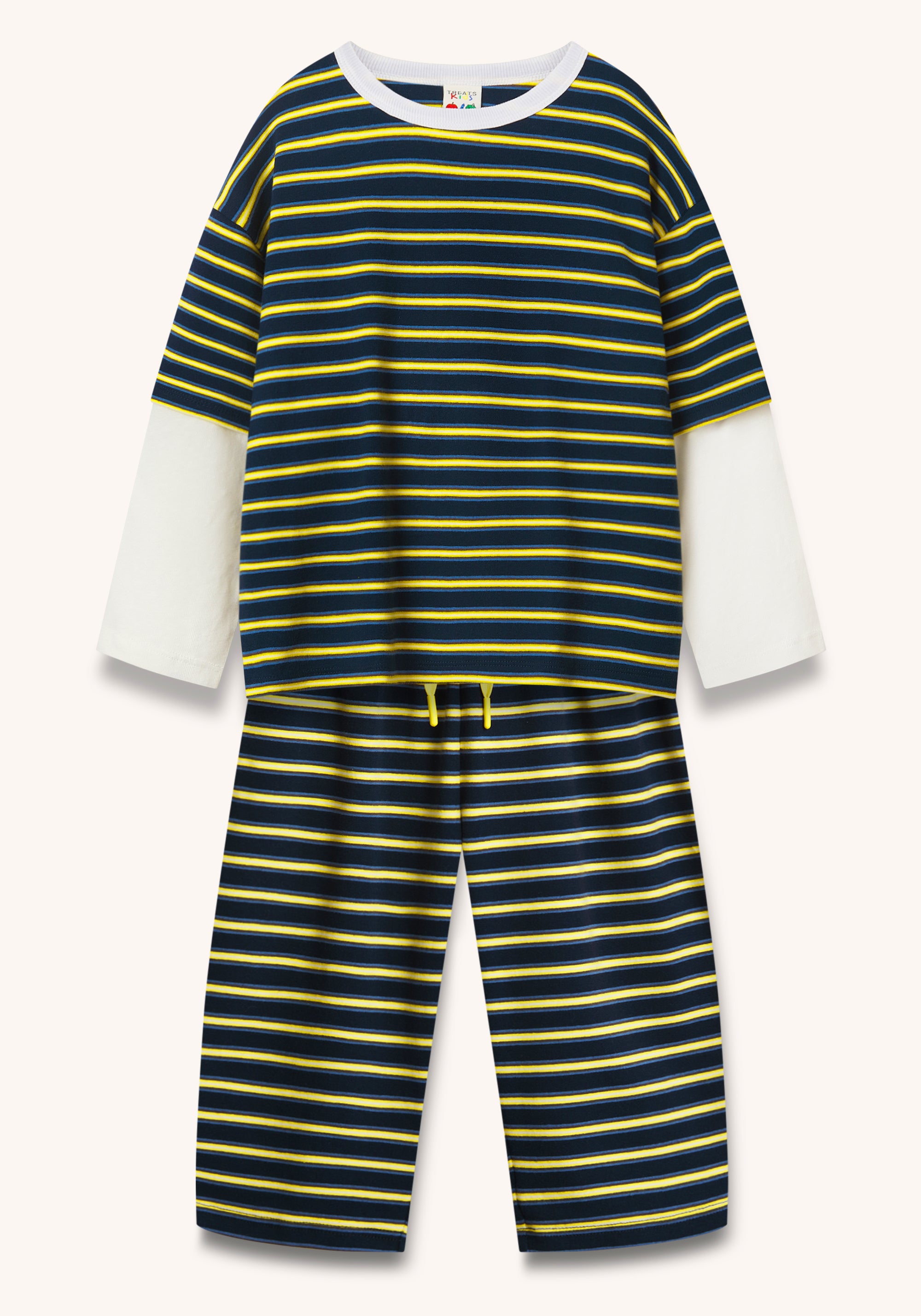 london stripe set  - navy