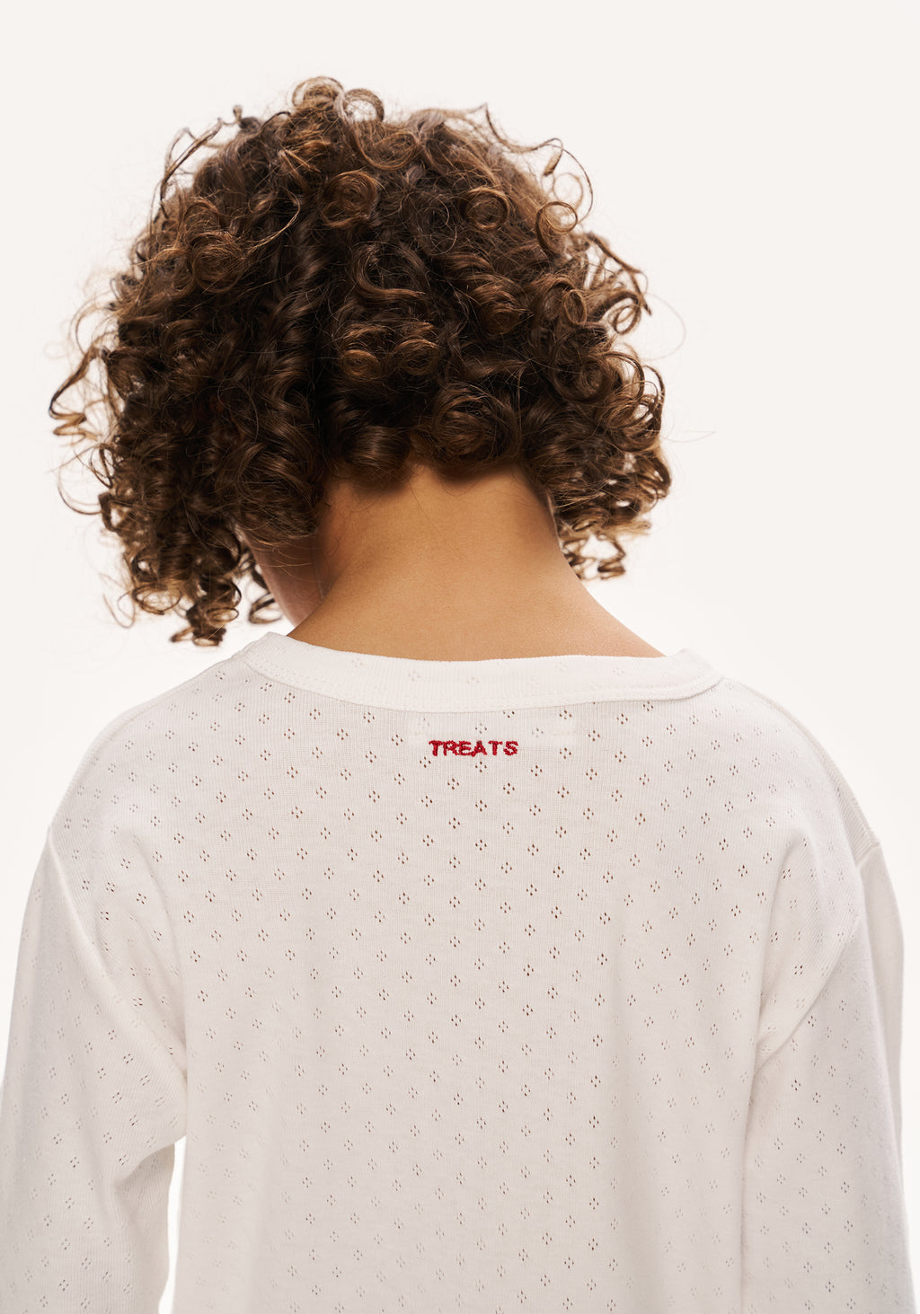 pointelle pyjamas - white