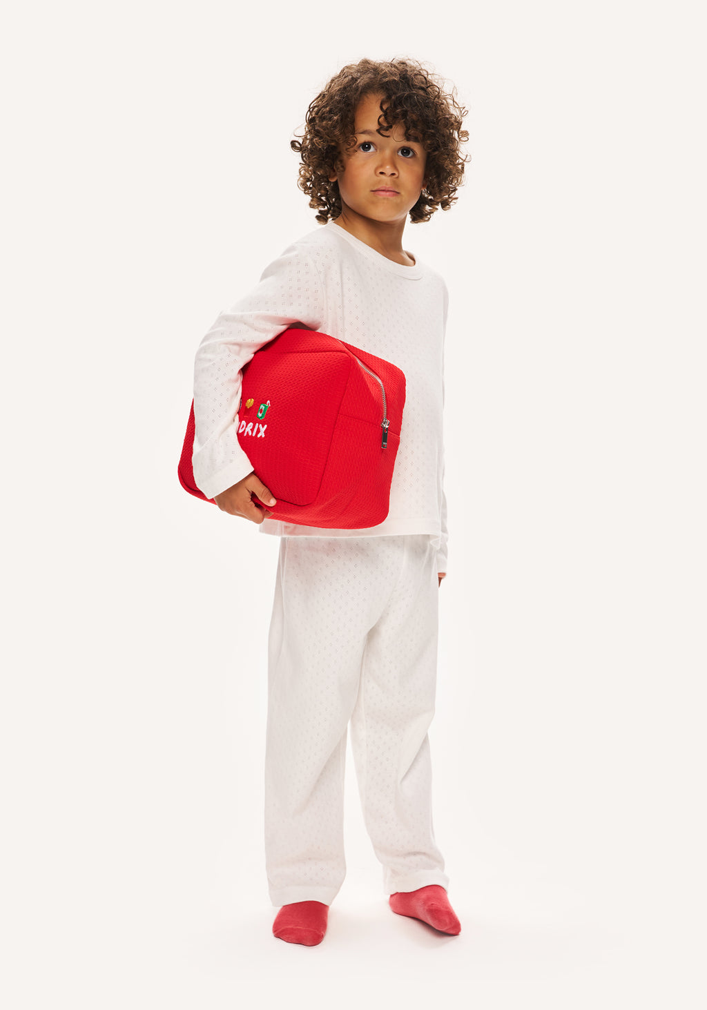 pointelle pyjamas - white