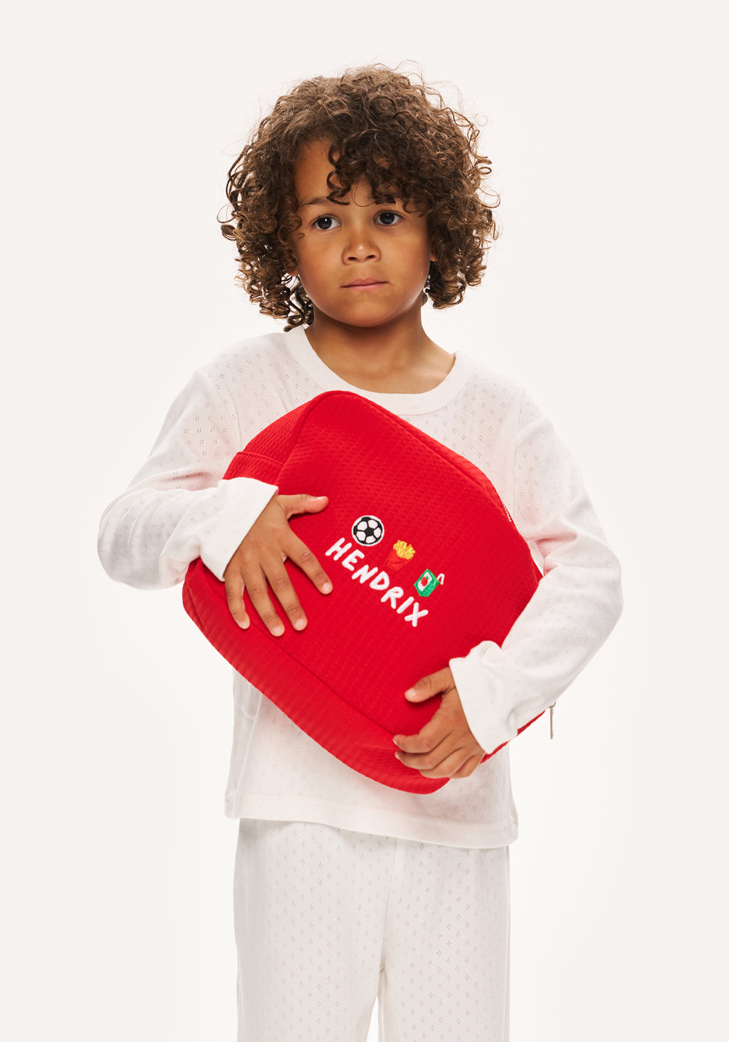large waffle bag - red