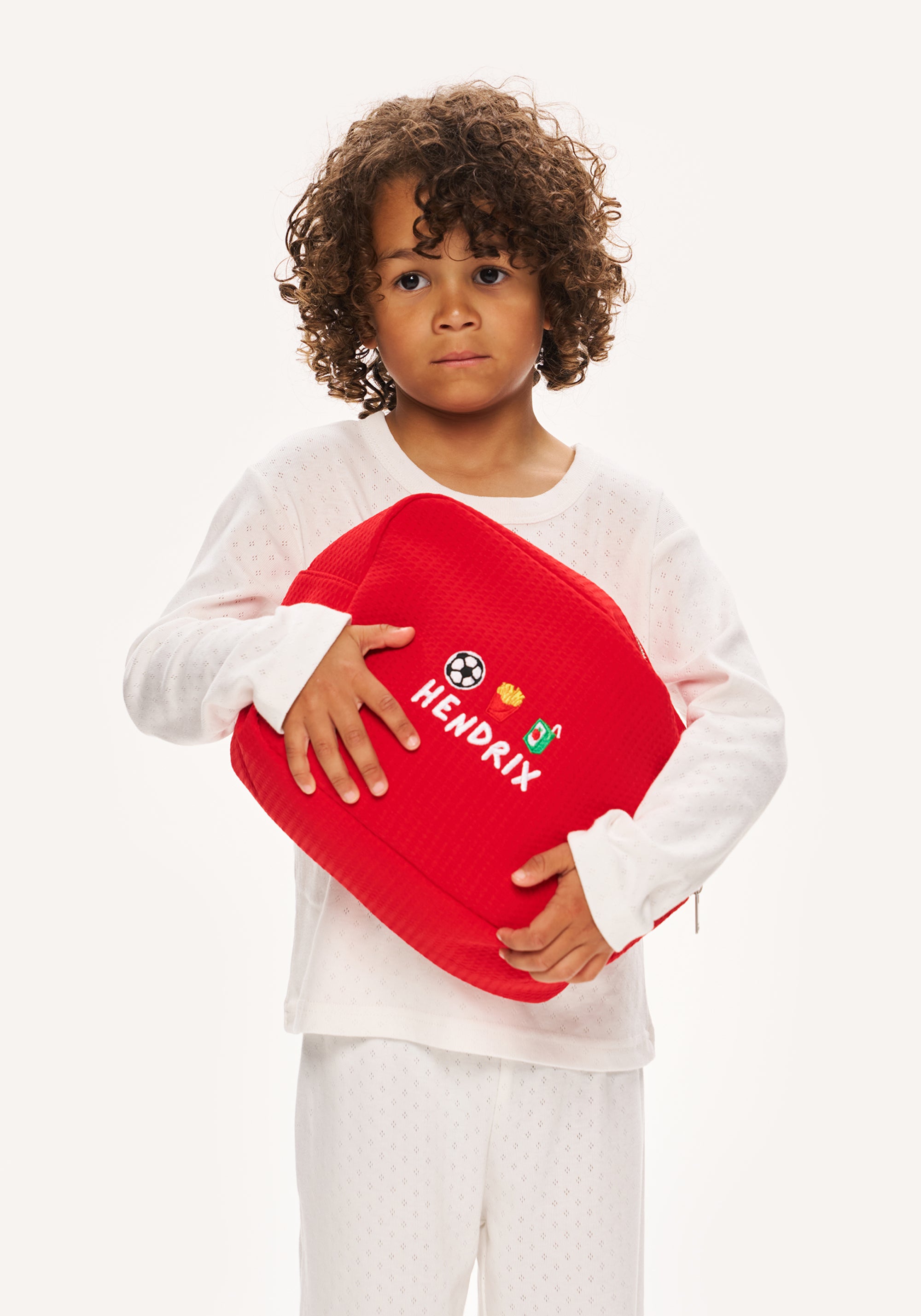 large waffle bag - red