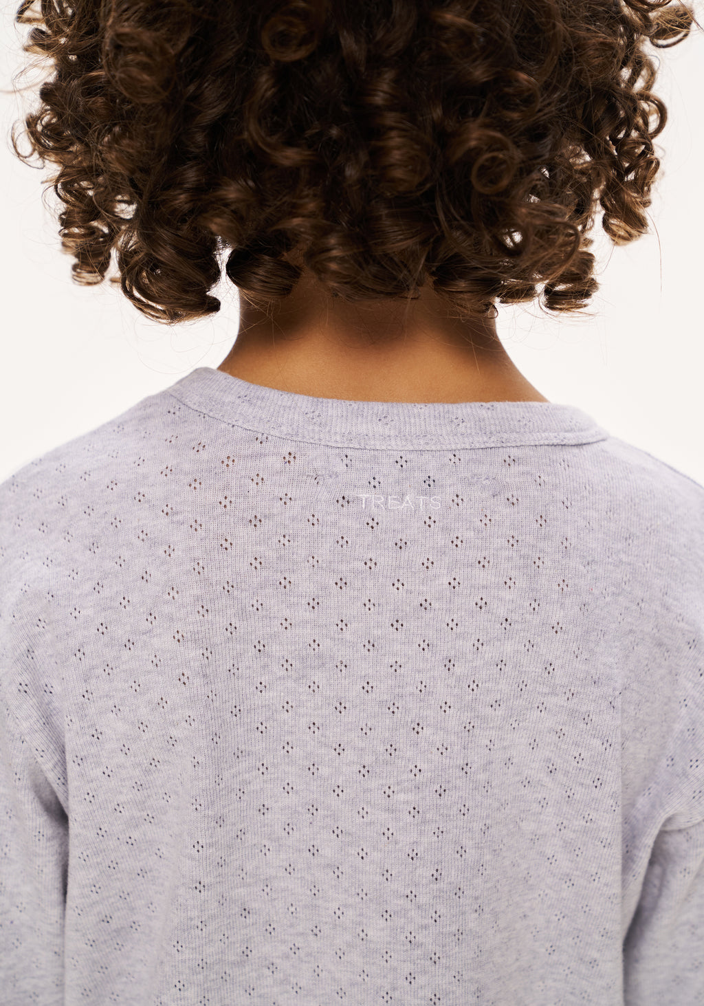 pointelle pyjamas - grey marl