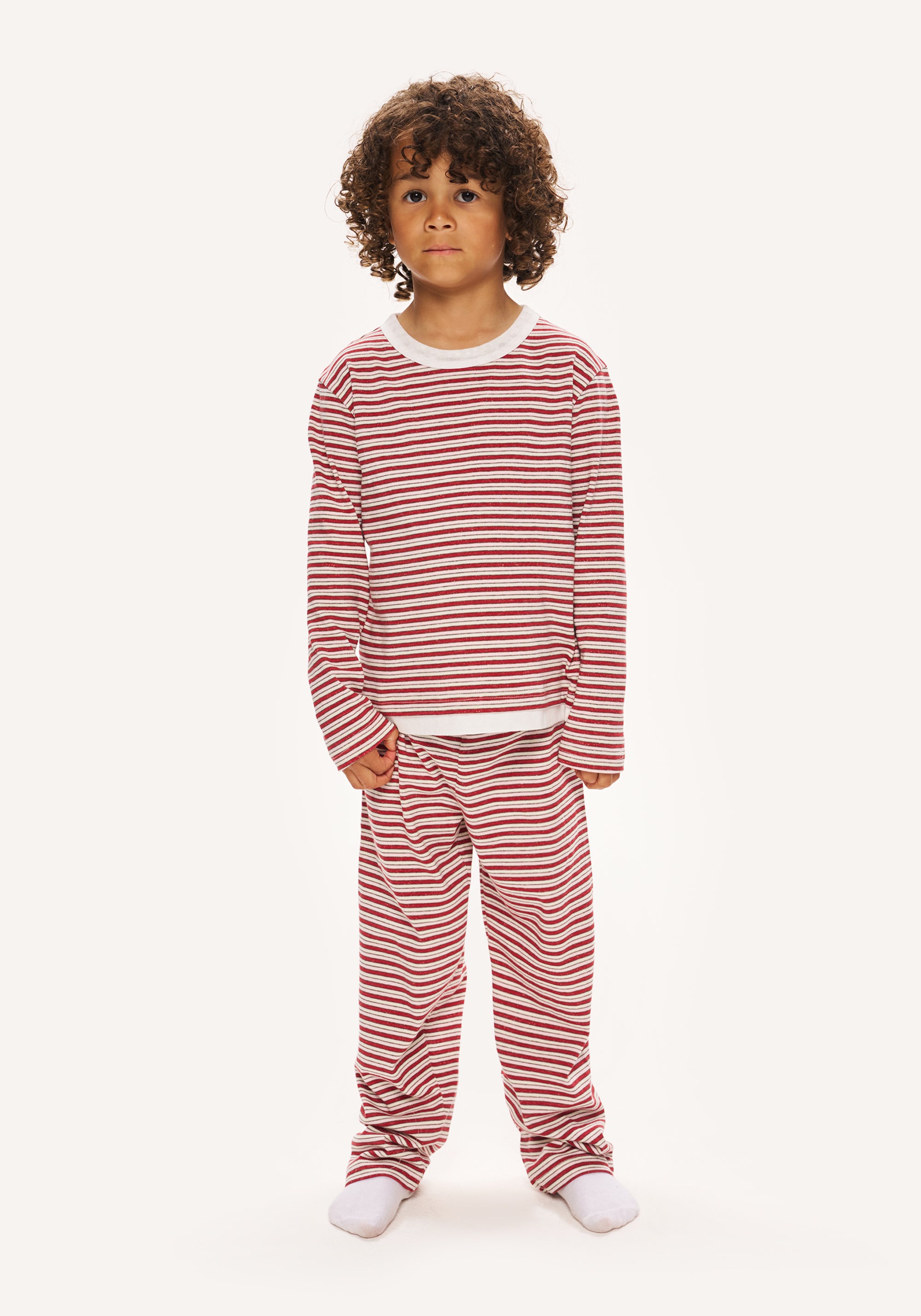 striped slub pyjamas