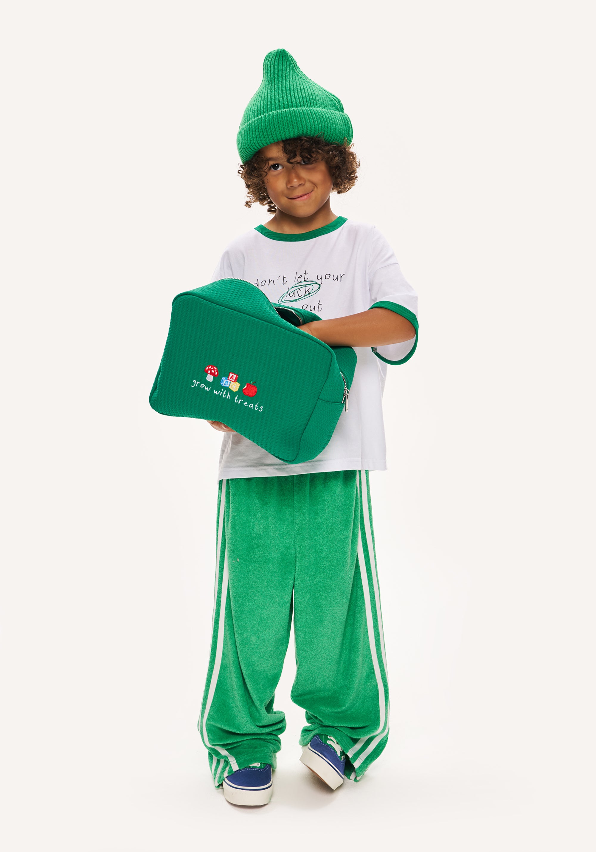 large waffle bag  - green