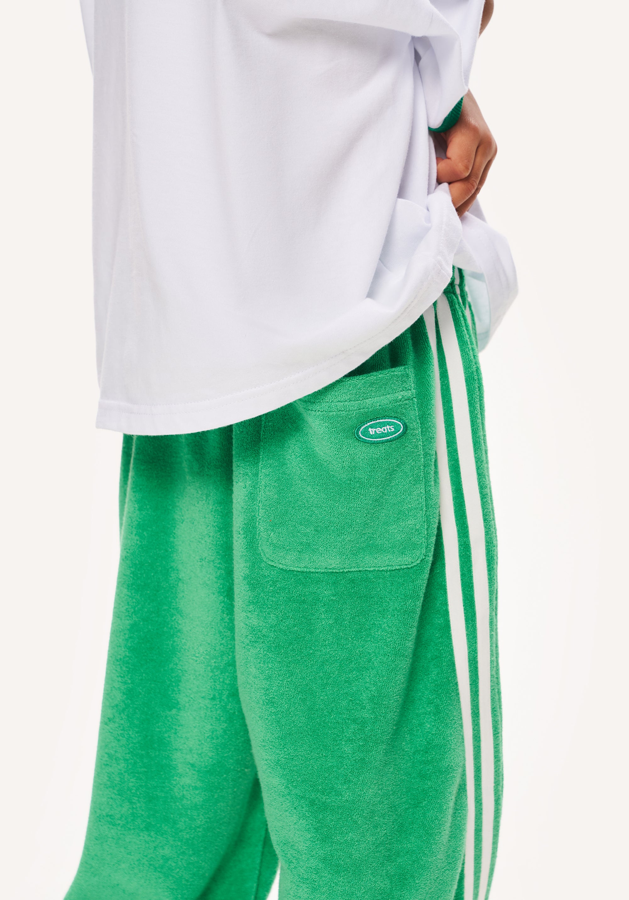 crash terry pant - green