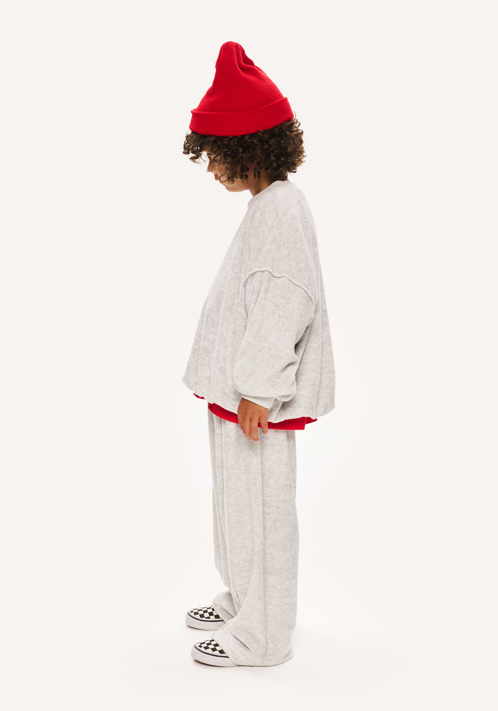 cozy terry towelling set - grey