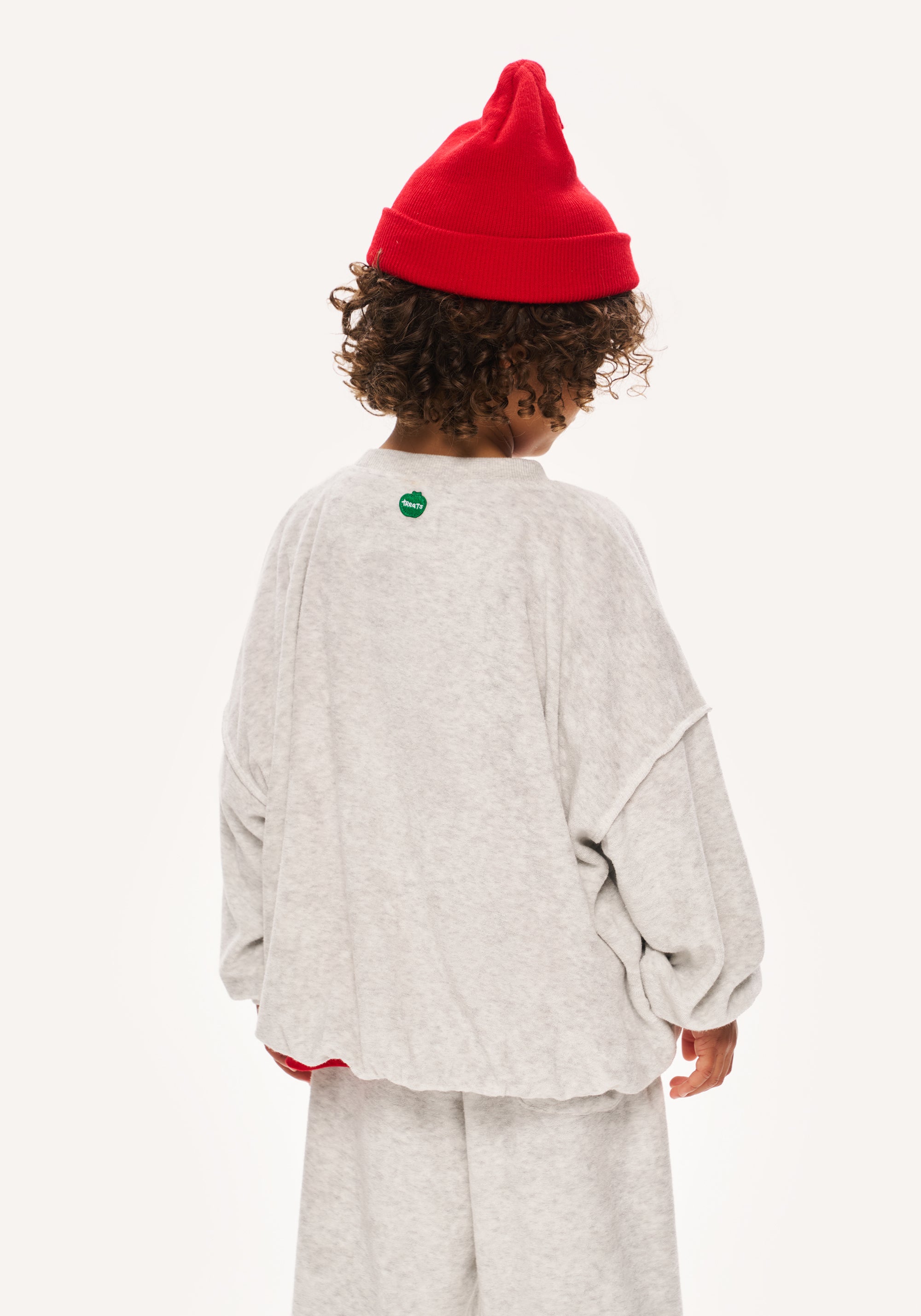 cozy terry towelling set - grey