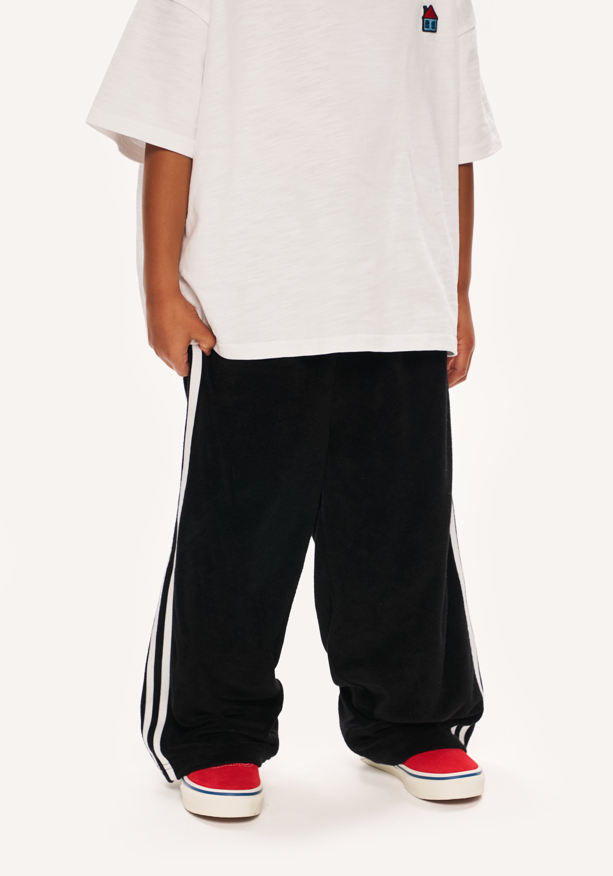 crash terry pant - black