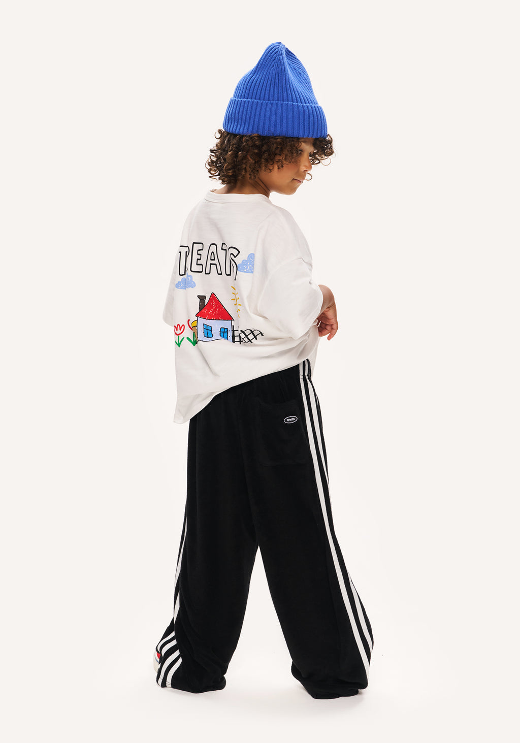 crash terry pant - black