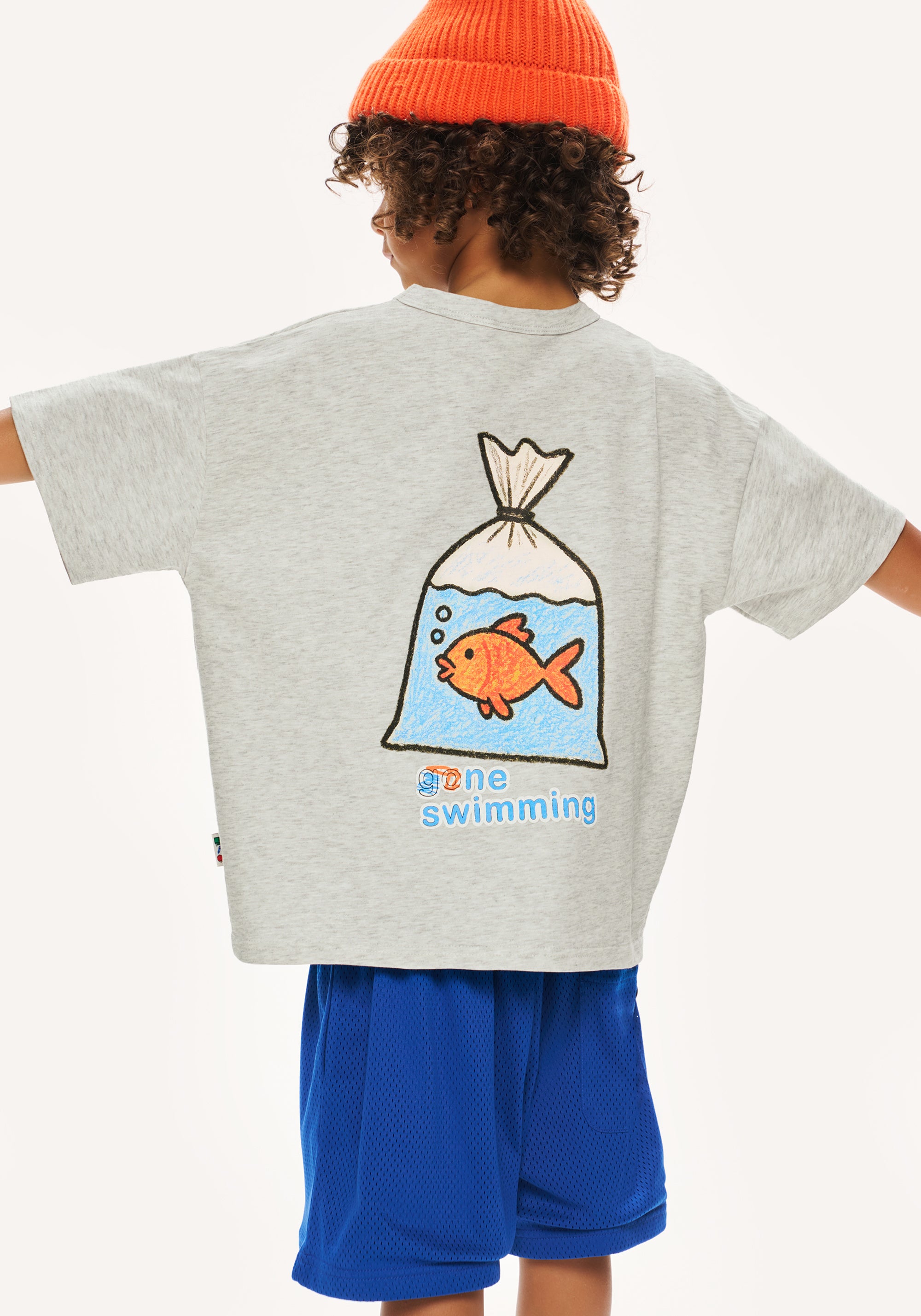 gone swimming tee - grey