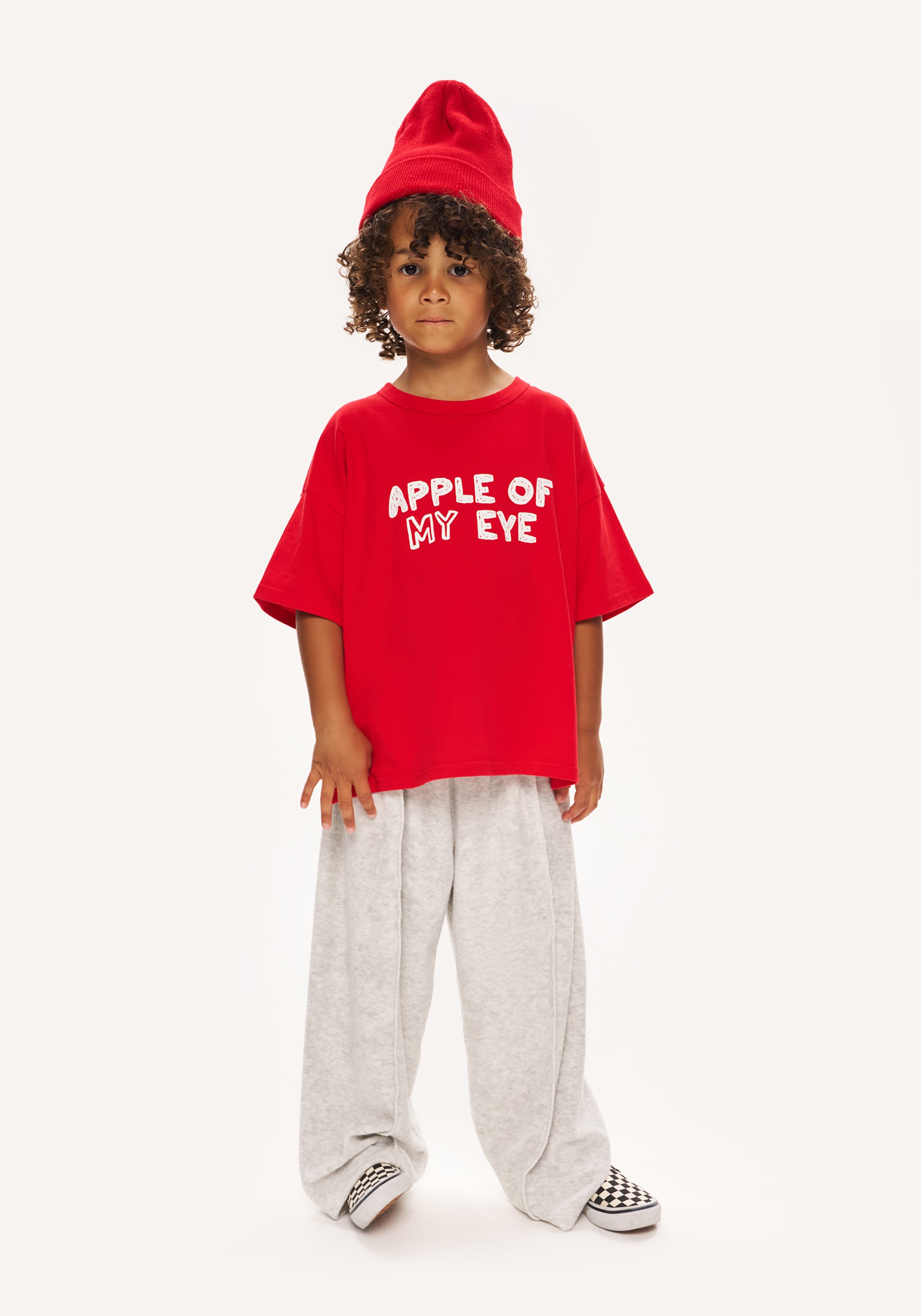 apple tee - red