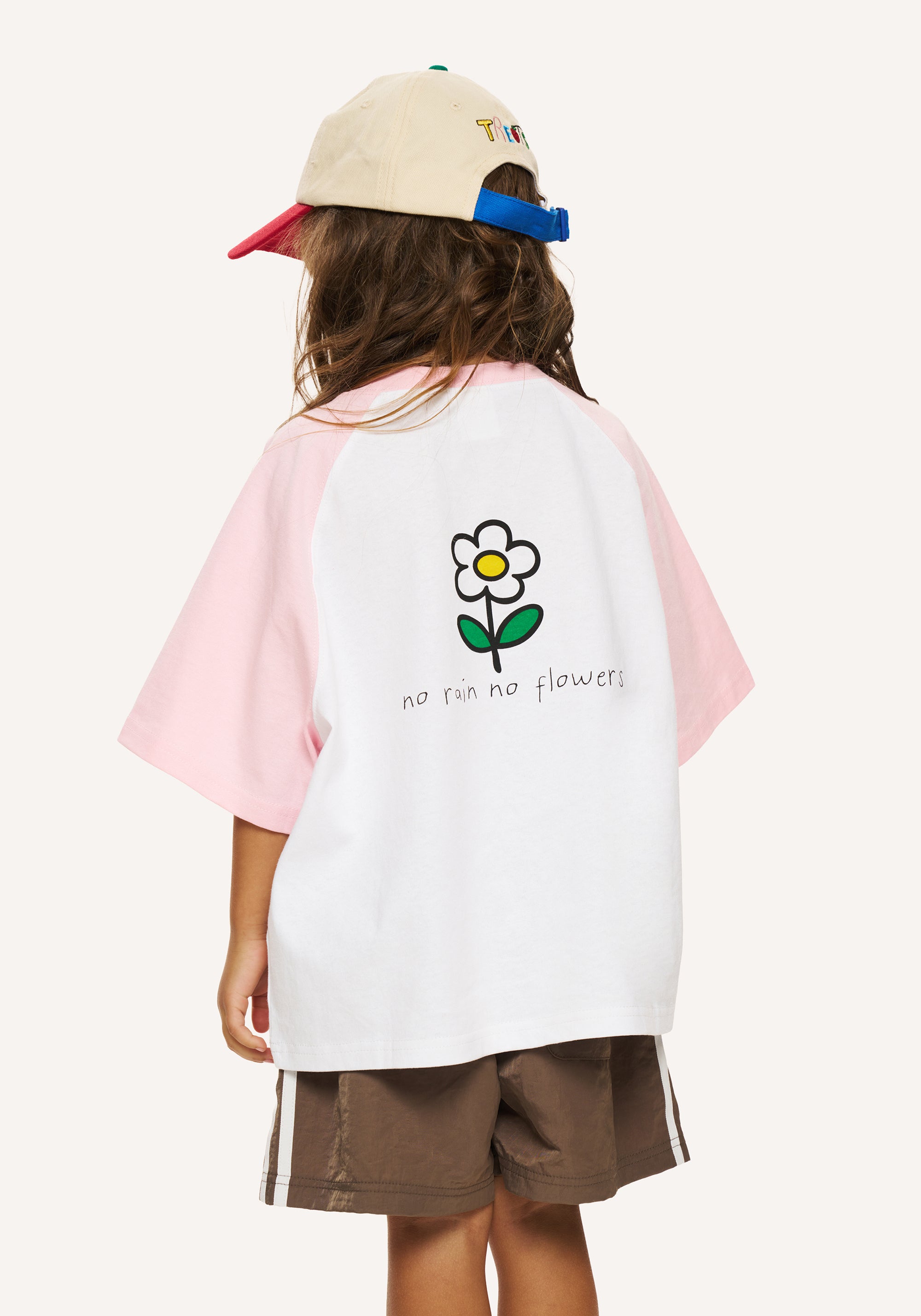 flowers tee - white/pink