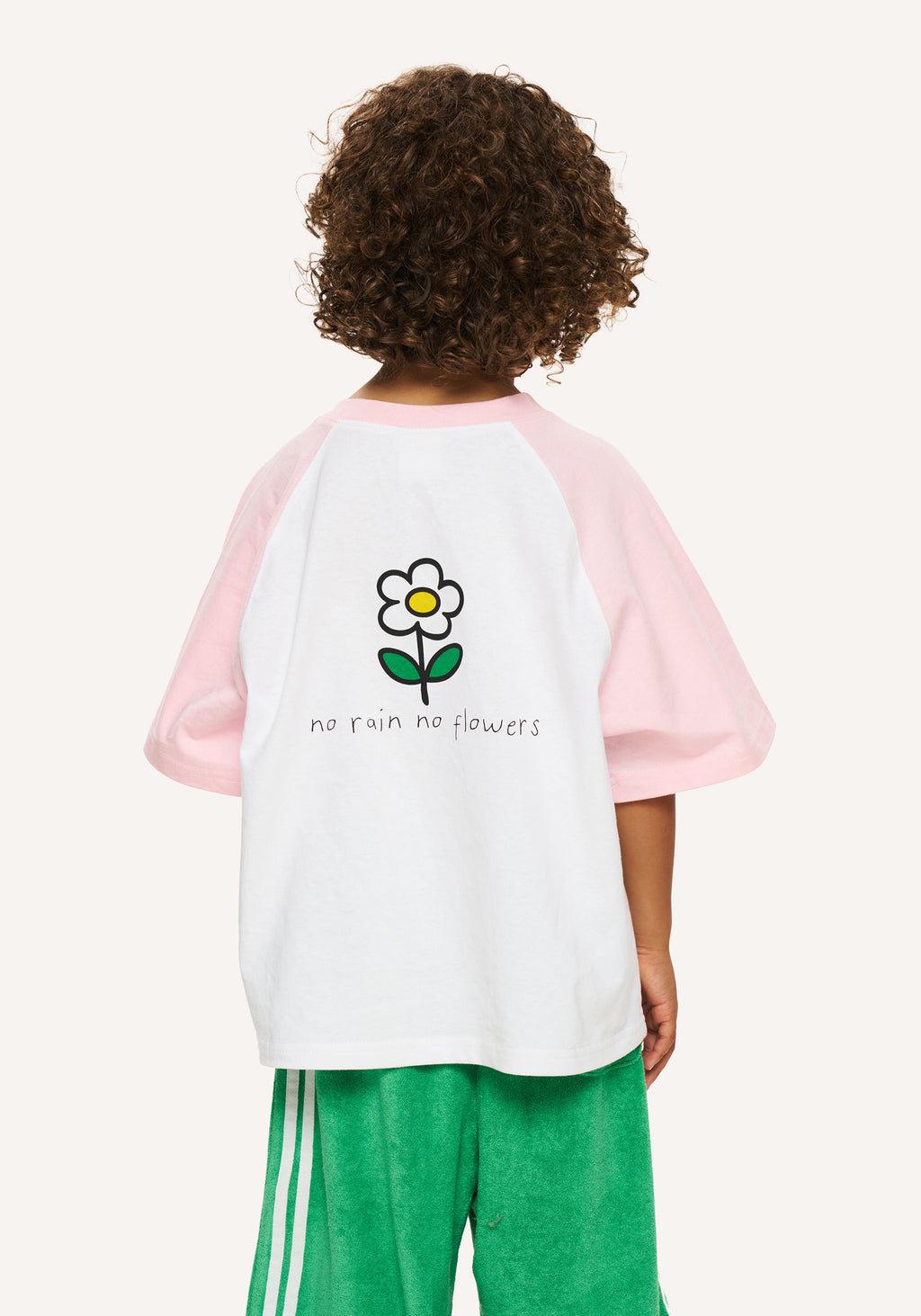 flowers tee - white/pink