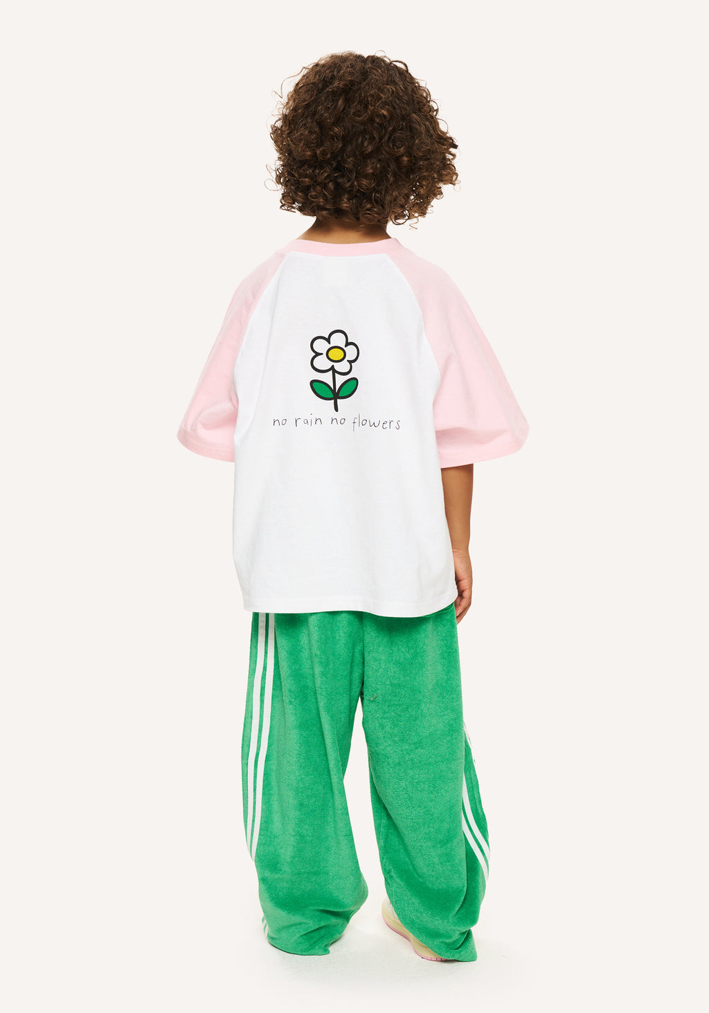 flowers tee - white/pink