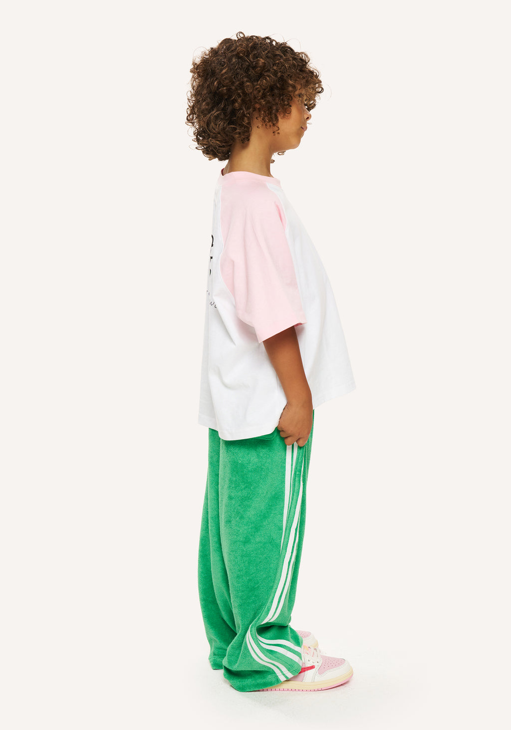 flowers tee - white/pink