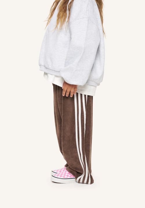 crash terry pant - brown