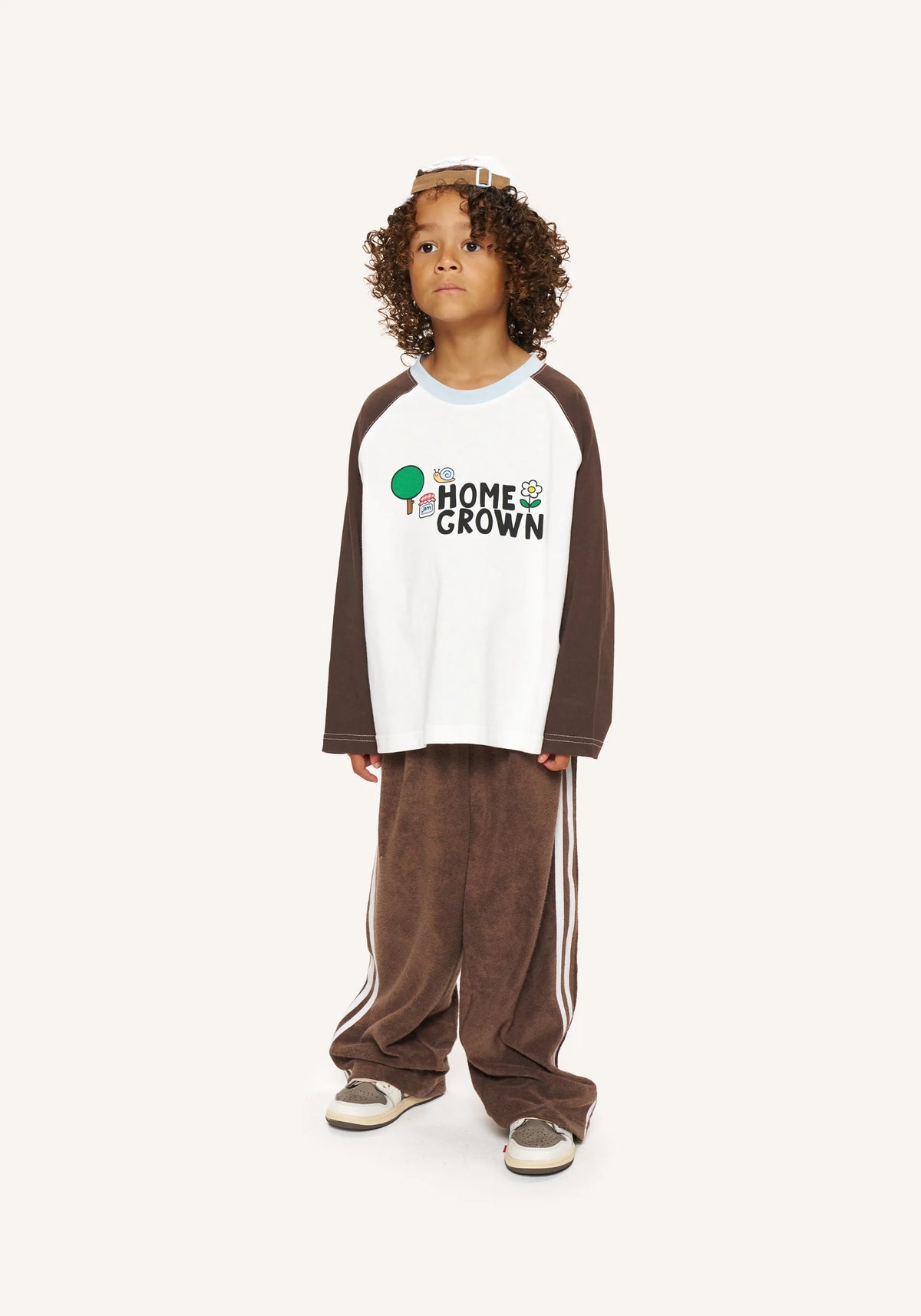 crash terry pant - brown