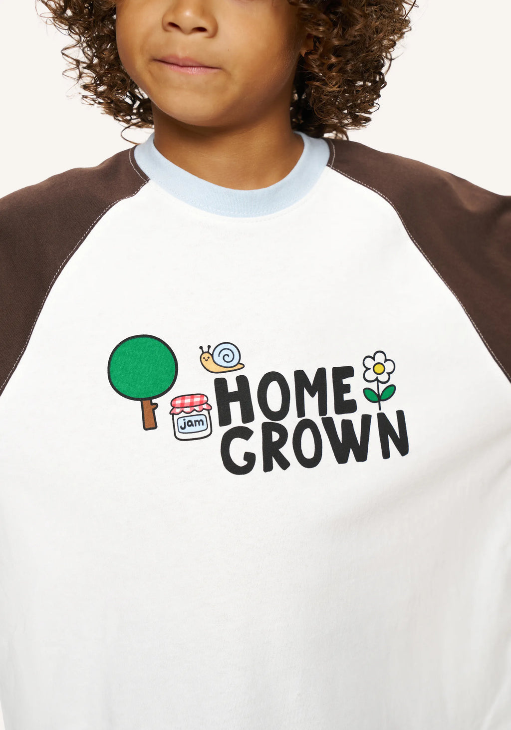 homegrown raglan tee - off white