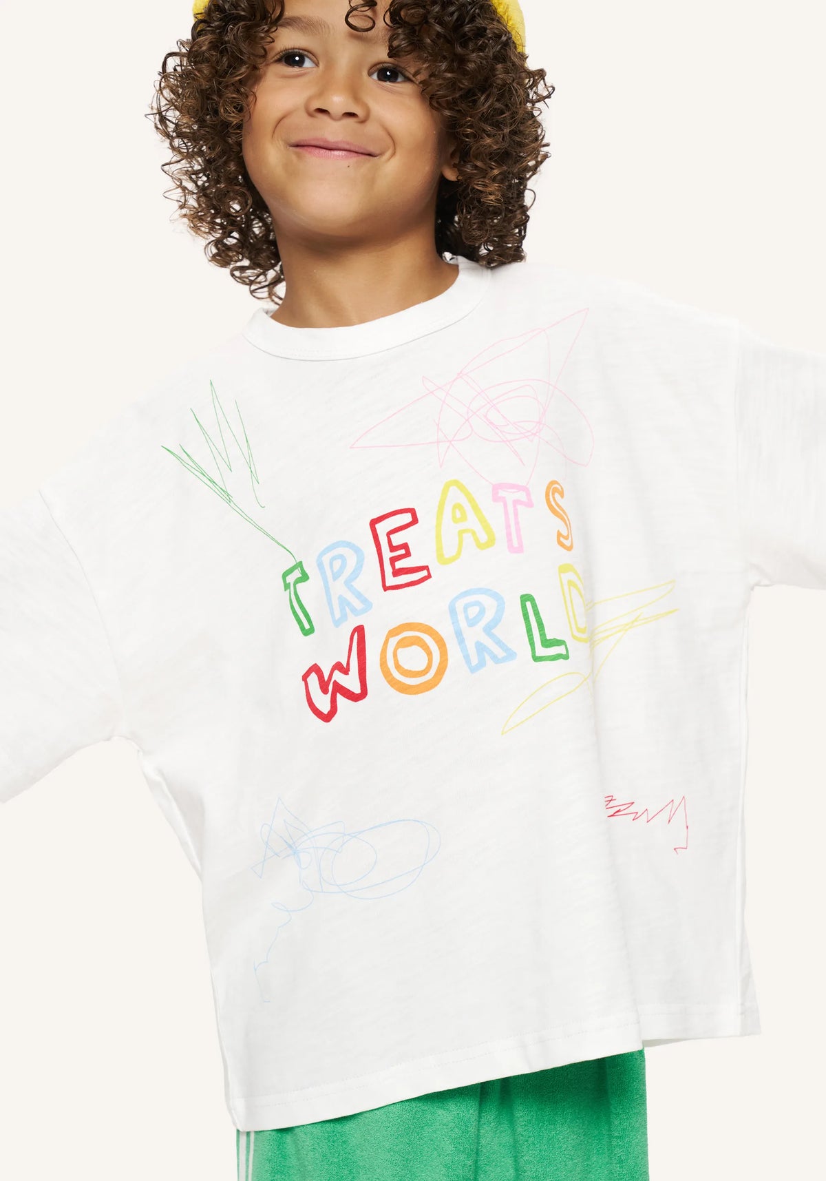 treats world tee - white