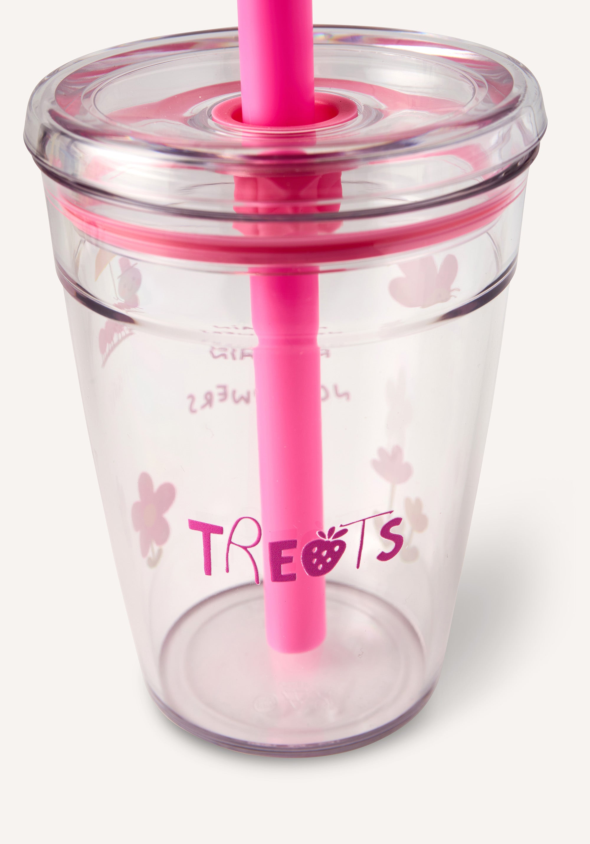 straw tumbler - pink