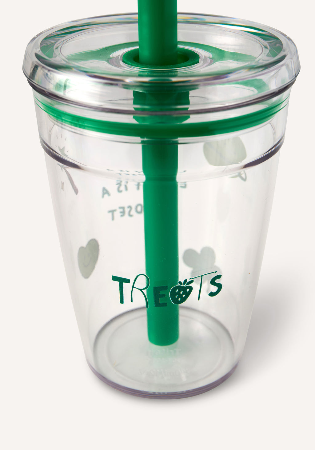 straw tumbler - green