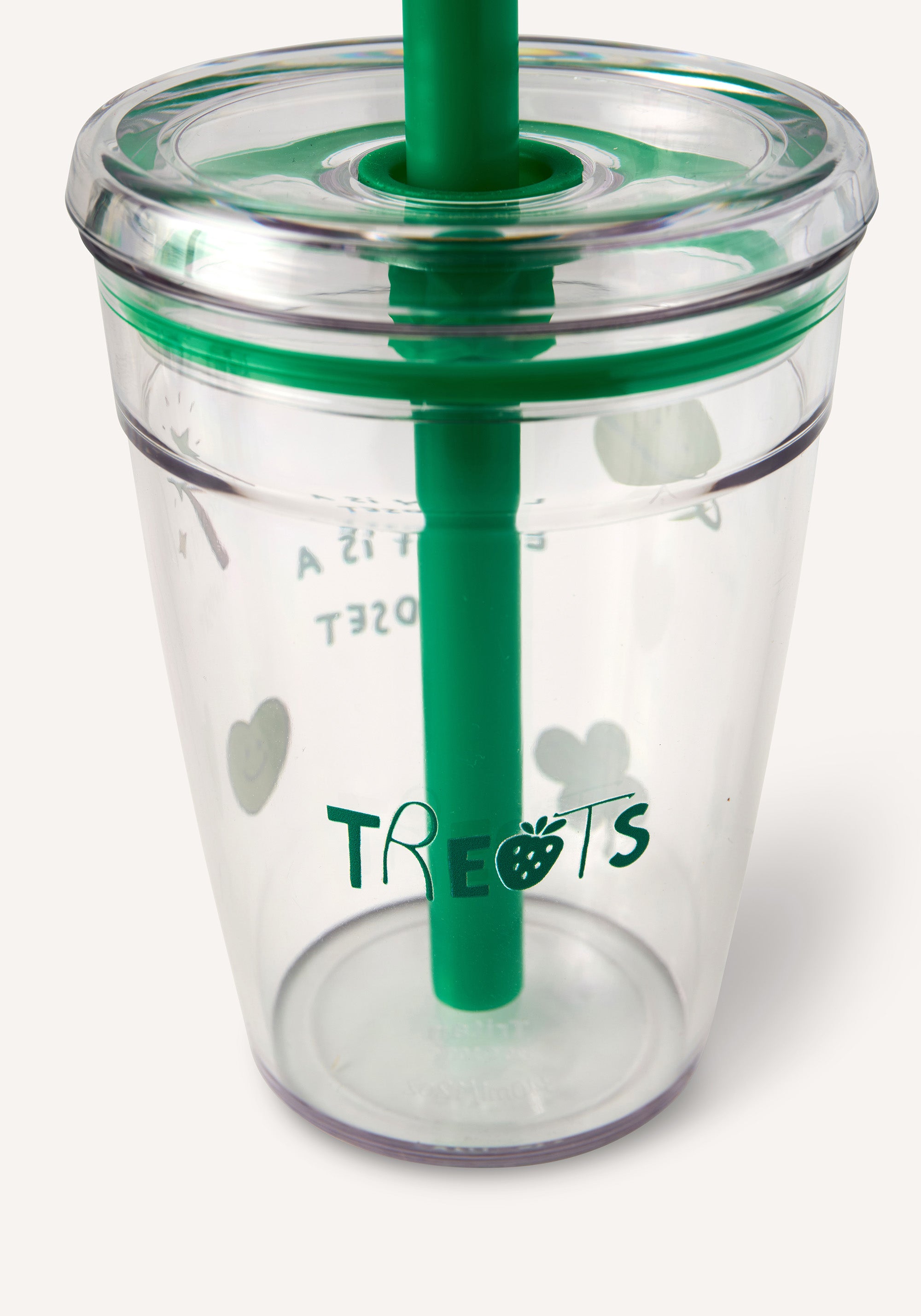 straw tumbler - green