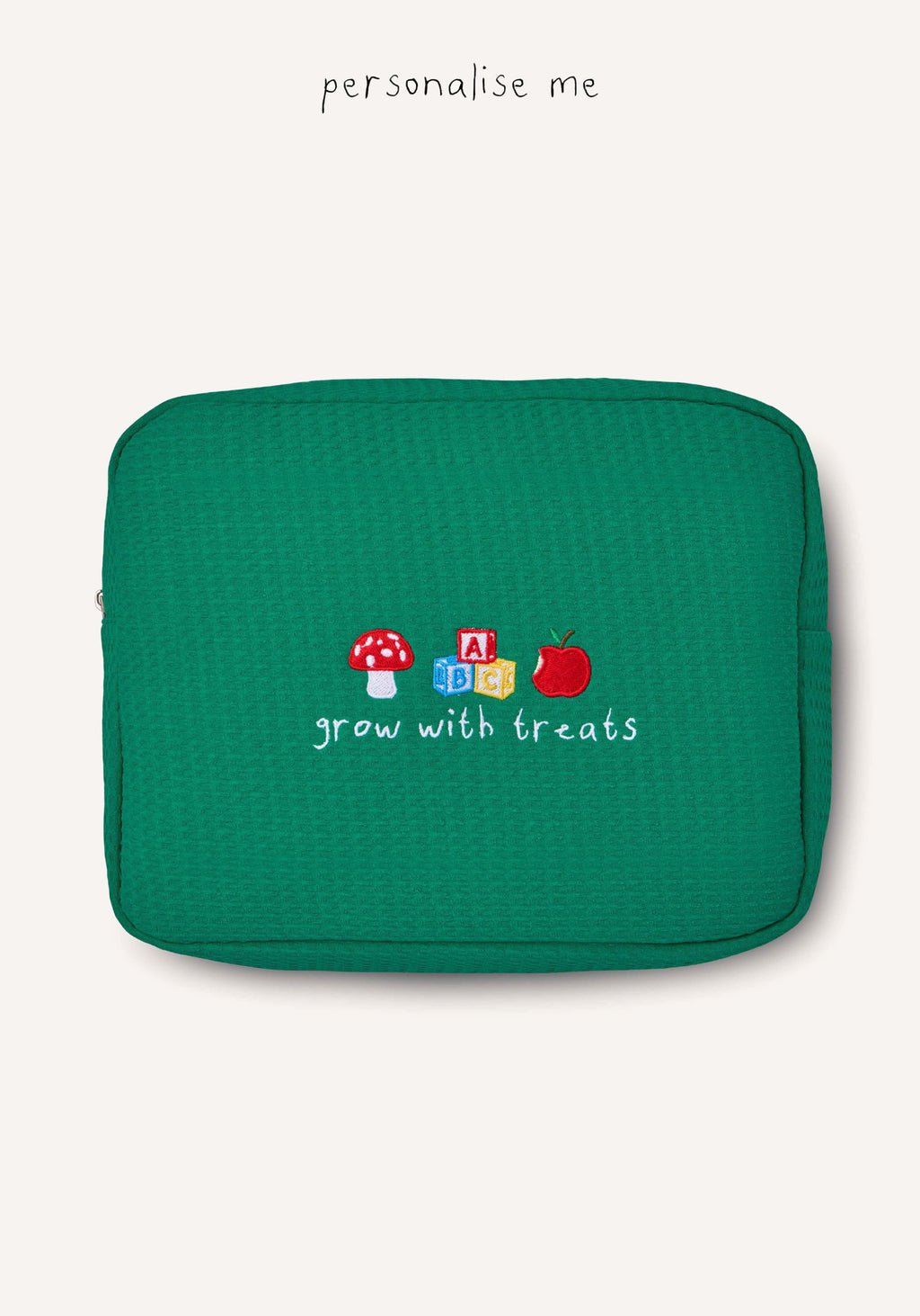 large waffle bag  - green
