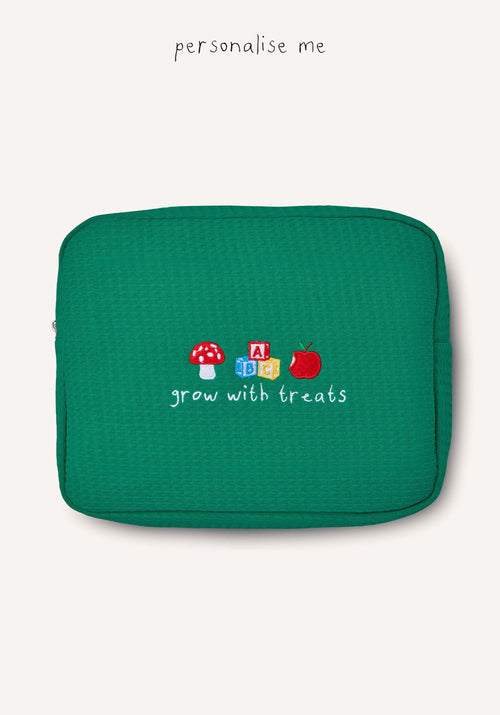 large waffle bag  - green