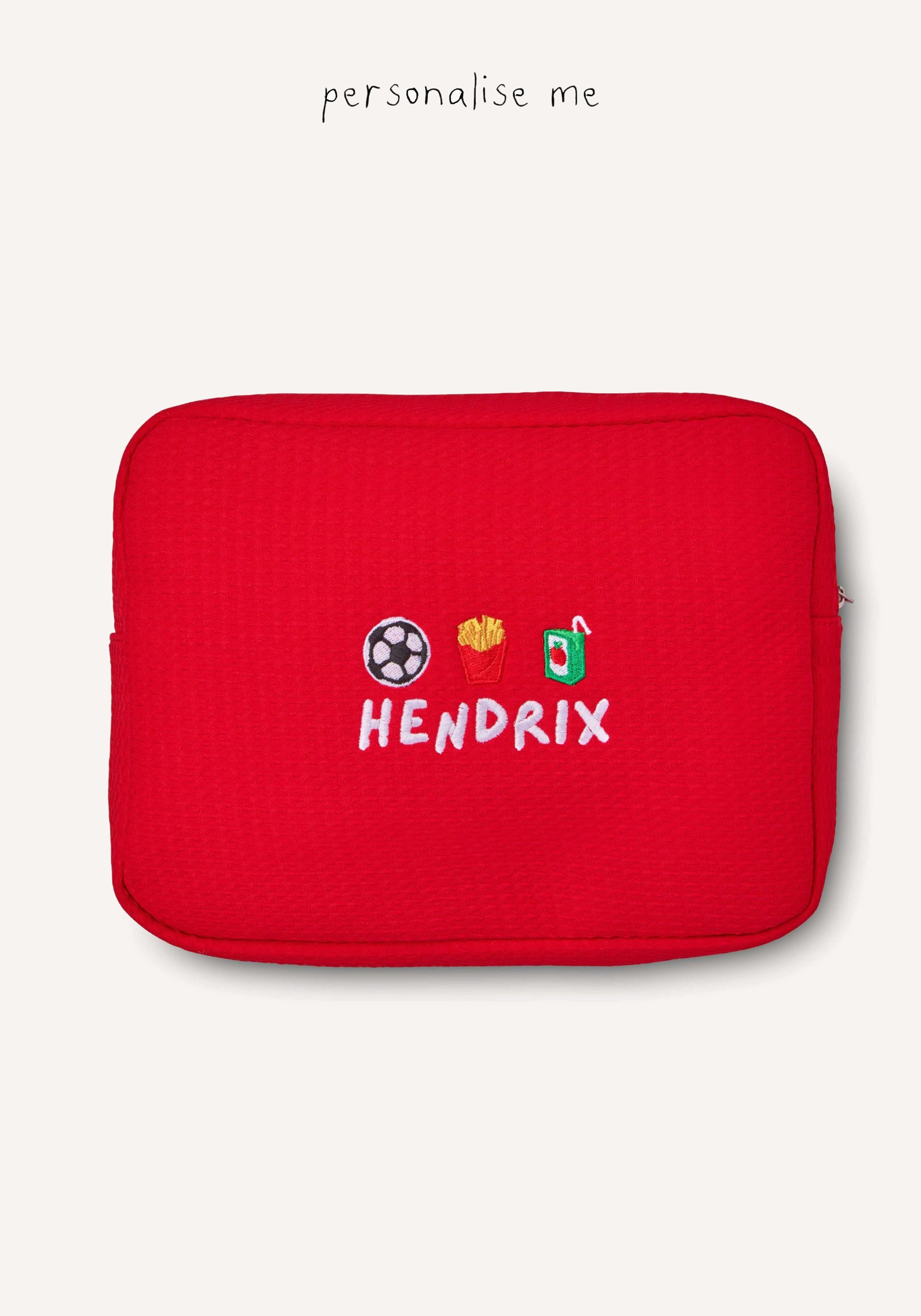 large waffle bag - red